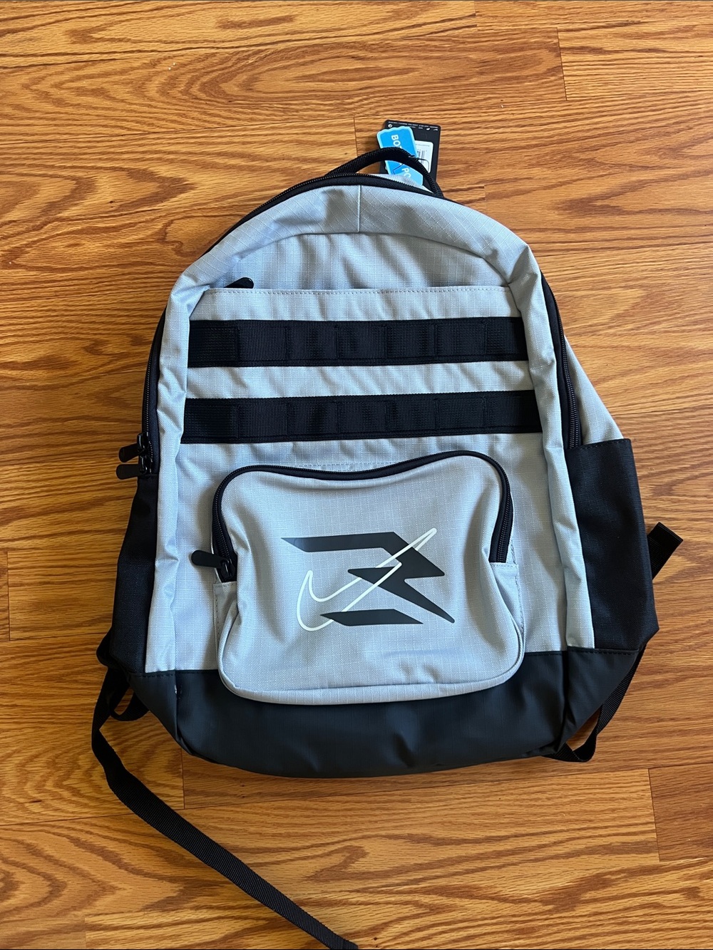 Gray and Black Nike Backpack